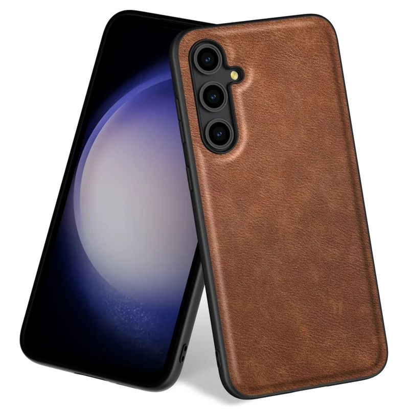 Anti-scratch Phone Case for Samsung Galaxy A15 5G PU Leather+TPU+PC Phone Cover - Brown