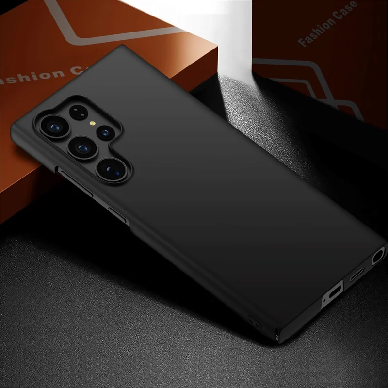 Cell Phone Cover for Samsung Galaxy S24 Ultra Shockproof PC Case Anti-Scratch Phone Shell - Black
