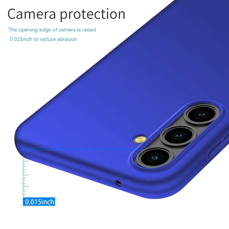 For Samsung Galaxy S24+ Hard PC Phone Case Solid Color Cell Phone Cover Shell - Green