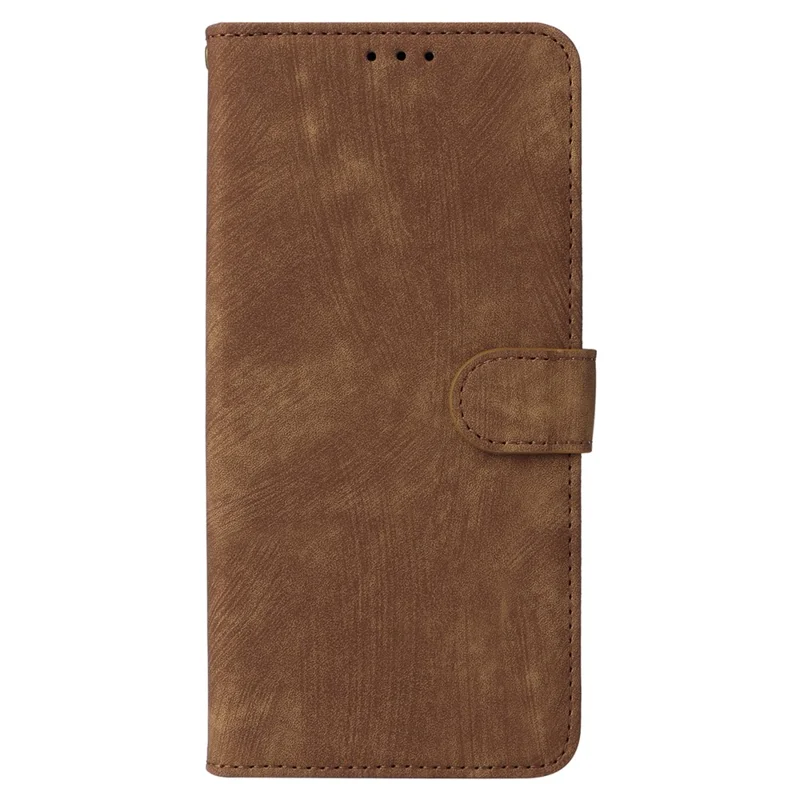 For Cricket Icon 5 / AT&T Motivate 4 Case RFID Blocking PU Leather Phone Cover with Strap - Brown