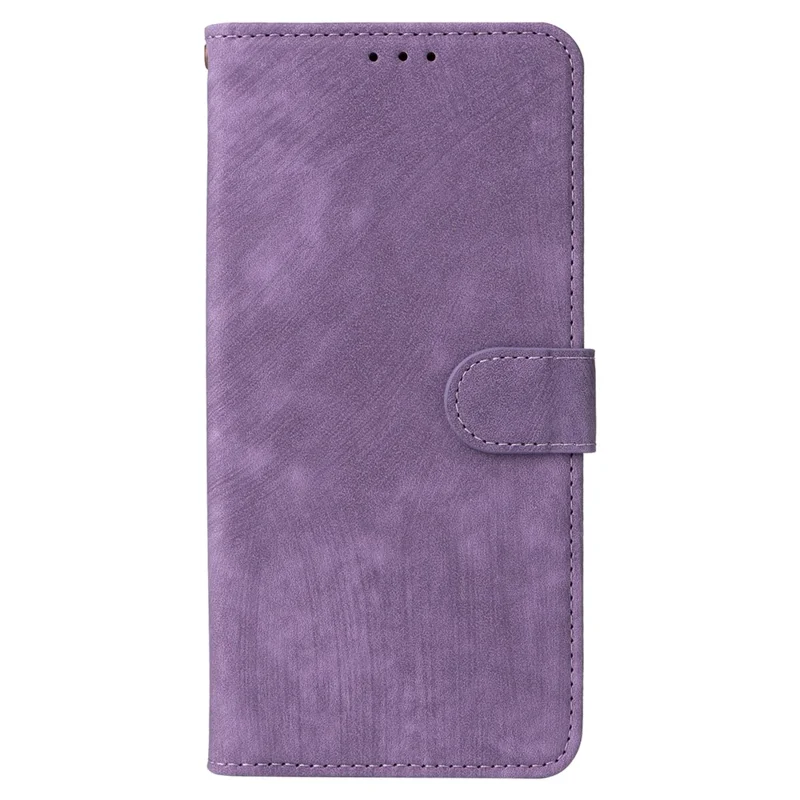 For Cricket Icon 5 / AT&T Motivate 4 Case RFID Blocking PU Leather Phone Cover with Strap - Purple