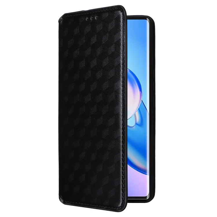 Para Blackview A200 Pro Leather Wallet Phone Case Viewing Stand Cover - Black