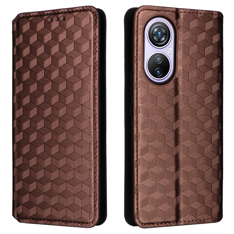For Blackview A200 Pro Leather Wallet Phone Case Viewing Stand Cover - Brown
