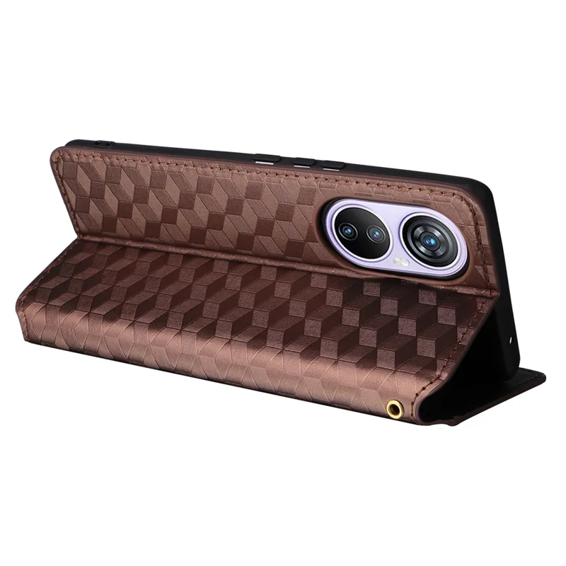 For Blackview A200 Pro Leather Wallet Phone Case Viewing Stand Cover - Brown