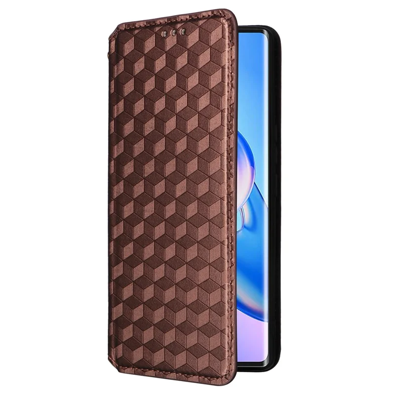 For Blackview A200 Pro Leather Wallet Phone Case Viewing Stand Cover - Brown