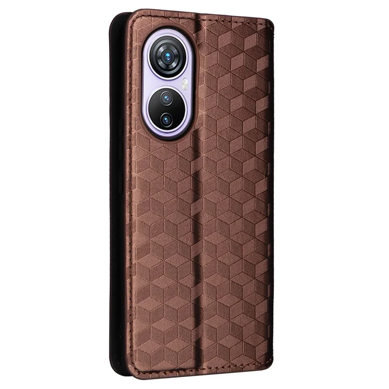 For Blackview A200 Pro Leather Wallet Phone Case Viewing Stand Cover - Brown