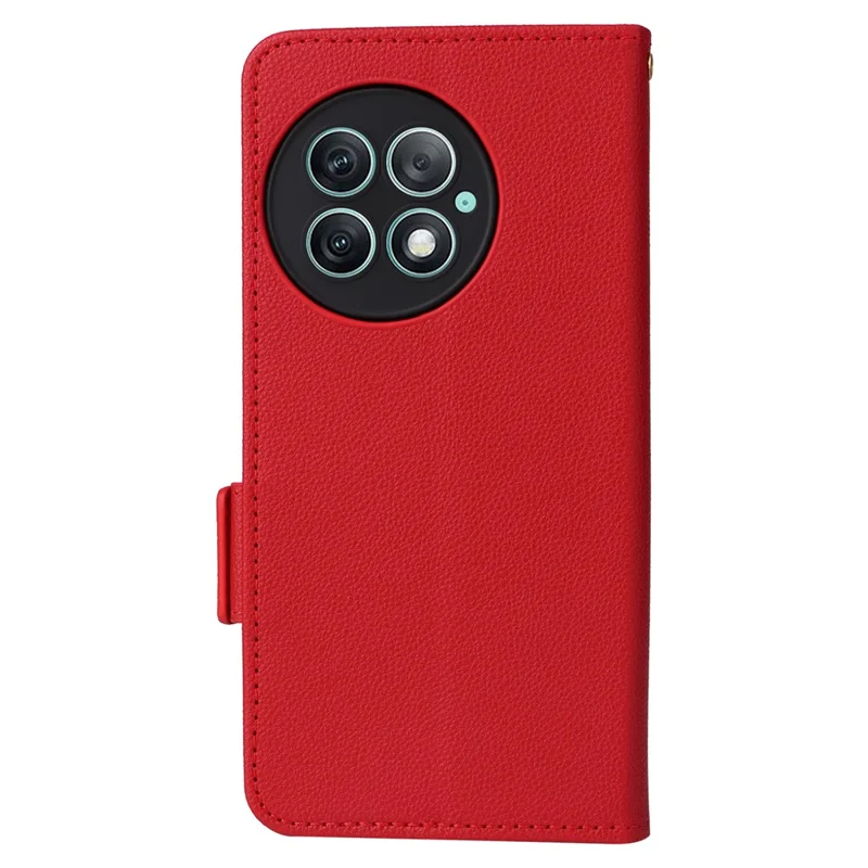 For OnePlus Ace 2 Pro 5G Phone Case PU Leather Flip Folio Wallet Cover - Red