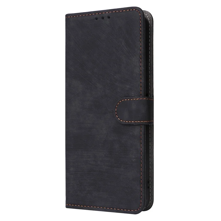 For BLU View 4 (B135DL) / View 2 (2023) RFID Blocking Phone Case PU Leather Flip Wallet Cover - Black