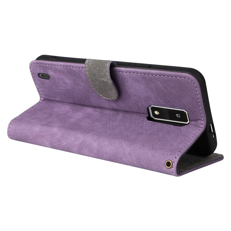 Per BLU View 4 (B135DL) / View 2 (2023) RFID Blocking Phone Case Custodia Portafoglio Flip in Pelle PU - Viola