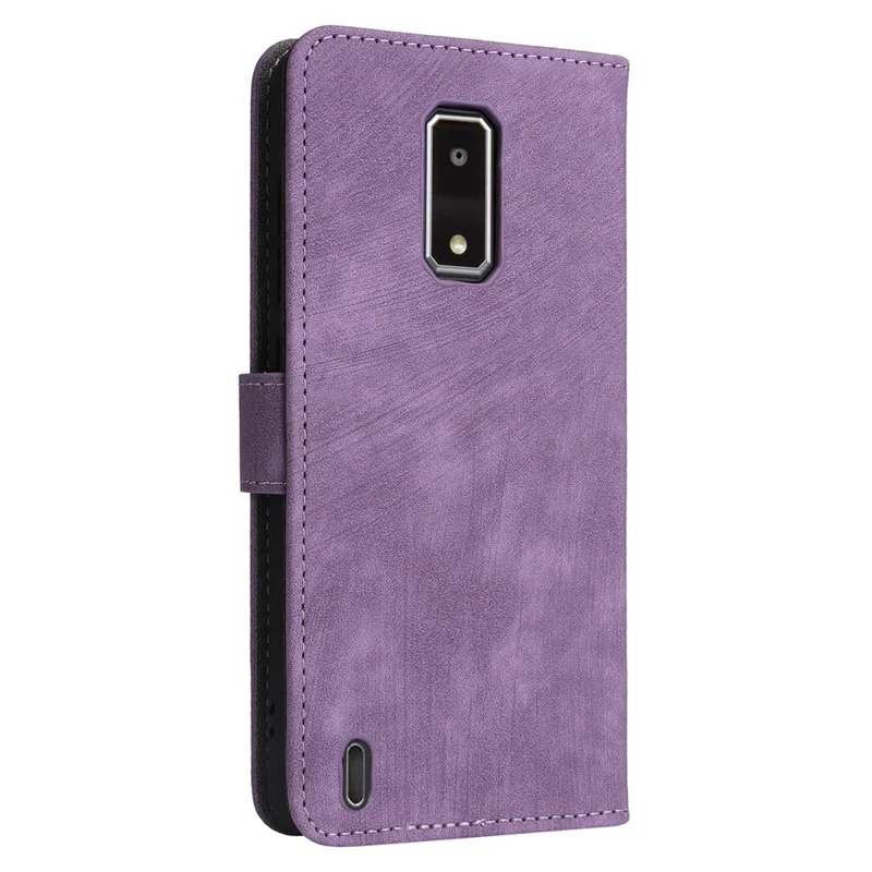 Per BLU View 4 (B135DL) / View 2 (2023) RFID Blocking Phone Case Custodia Portafoglio Flip in Pelle PU - Viola