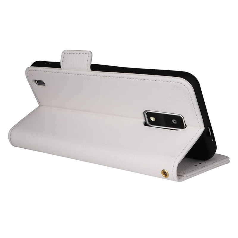 For BLU View 4 / View 2 (2023) Wallet Phone Case PU Leather Magnetic Closure Folio Cover - White