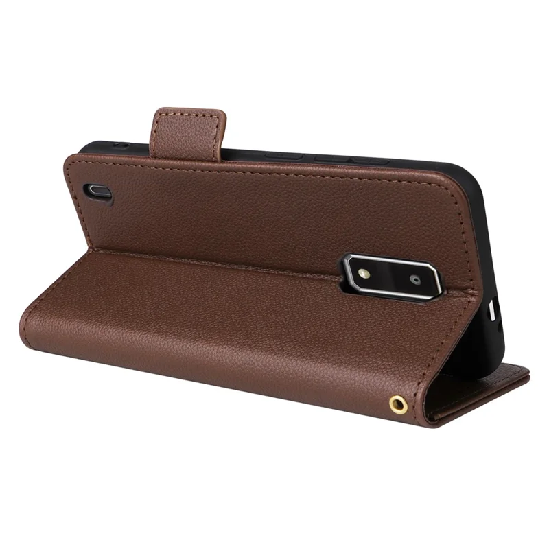 For BLU View 4 / View 2 (2023) Wallet Phone Case PU Leather Magnetic Closure Folio Cover - Brown