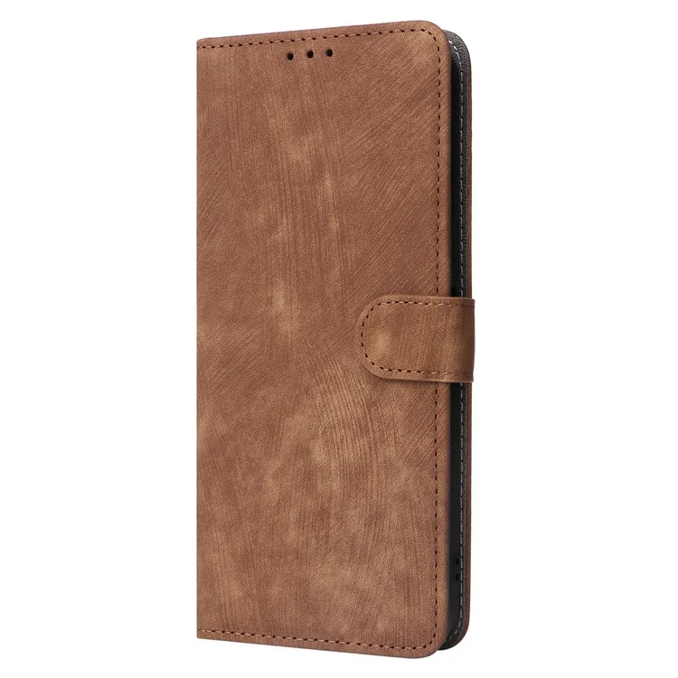 Pour OnePlus Ace 2 Pro 5G RFID Blocking Wallet Cell Phone Case PU Leather Shell avec sangle - Marron