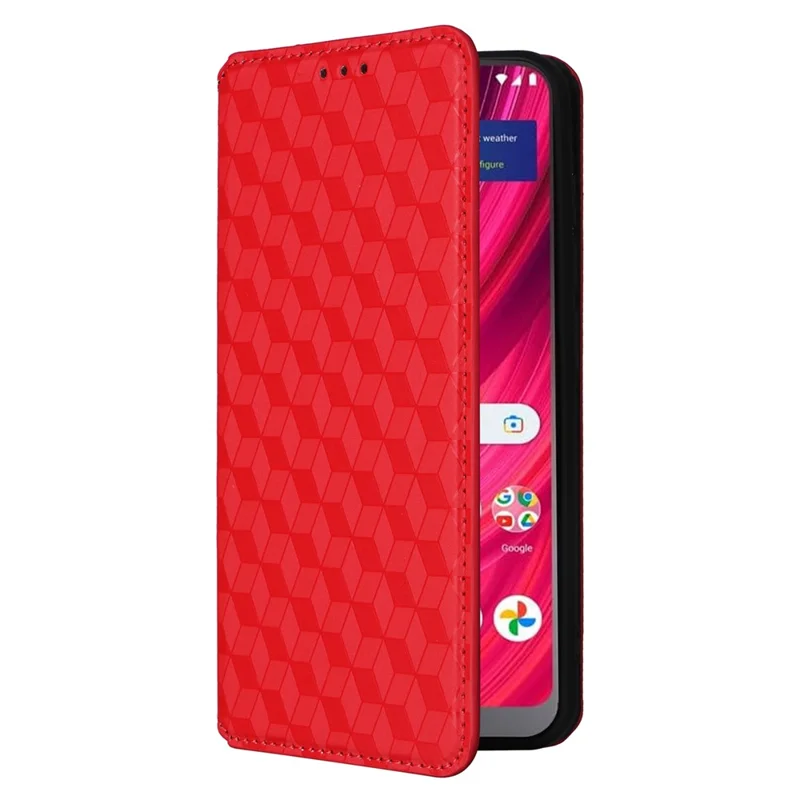 For BLU View 4 / View 2 (2023) Wallet Phone Case Folio PU Leather Cover - Red