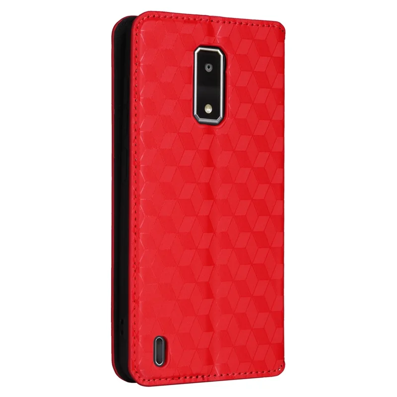 For BLU View 4 / View 2 (2023) Wallet Phone Case Folio PU Leather Cover - Red