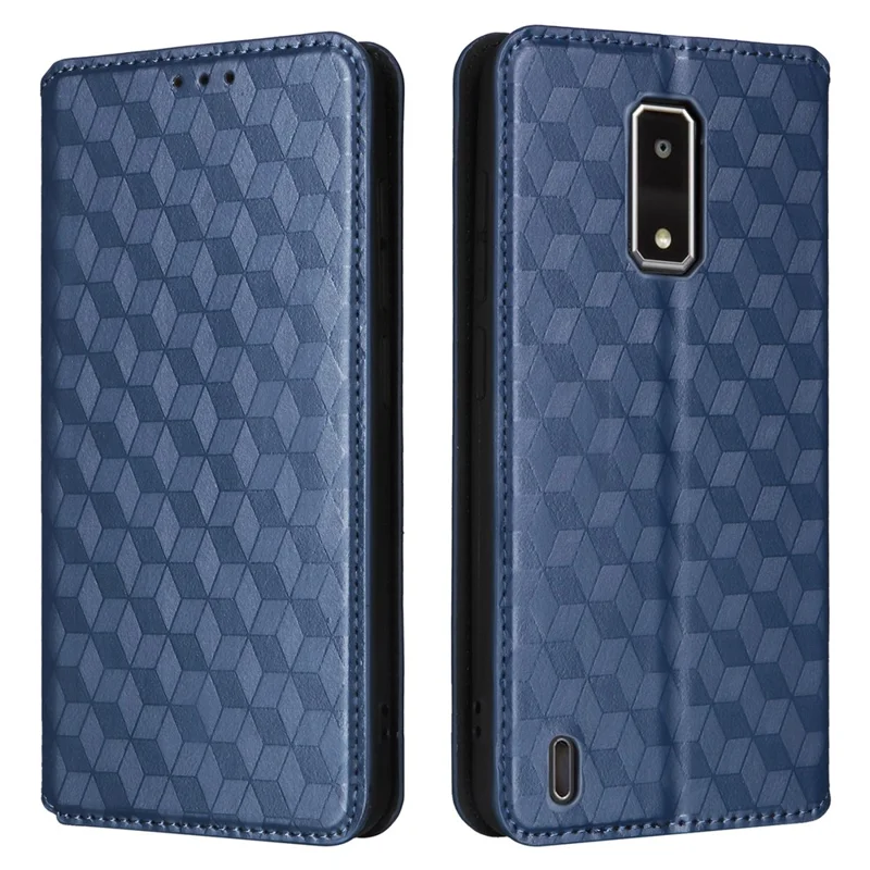 For BLU View 4 / View 2 (2023) Wallet Phone Case Folio PU Leather Cover - Blue