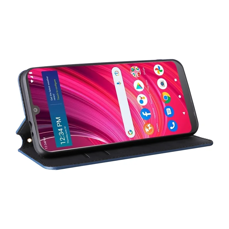 For BLU View 4 / View 2 (2023) Wallet Phone Case Folio PU Leather Cover - Blue