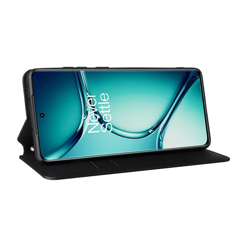 For OnePlus Ace 2 Pro 5G PU Leather Cover Magnetic Cell Phone Case Wallet - Black