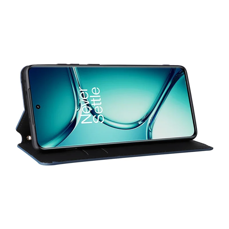 For OnePlus Ace 2 Pro 5G PU Leather Cover Magnetic Cell Phone Case Wallet - Blue
