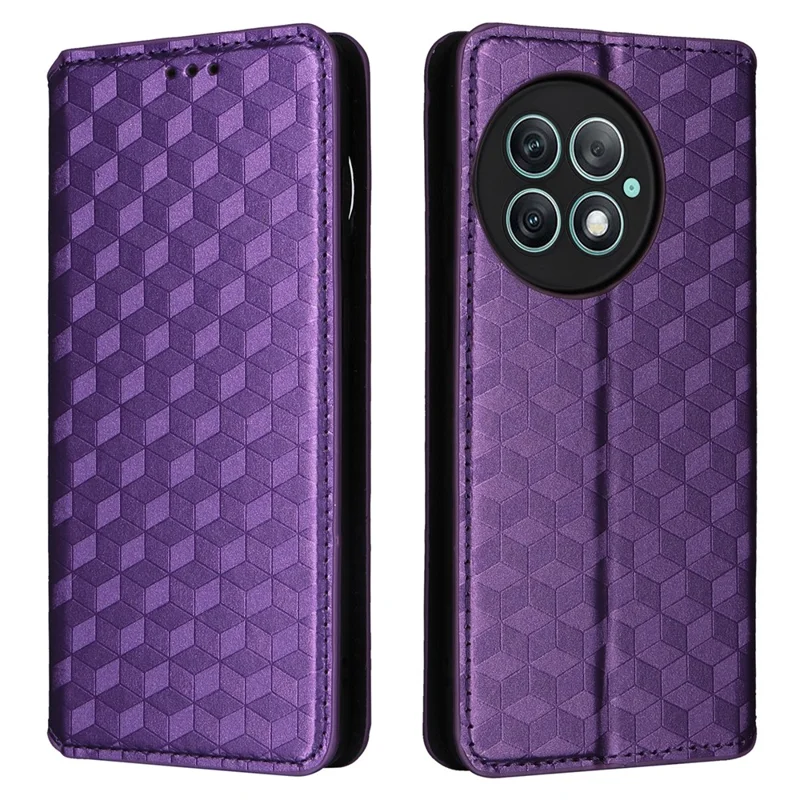 Für OnePlus Ace 2 Pro 5G PU-Leder-Cover Magnetische Handy-Geldbörse - Lila