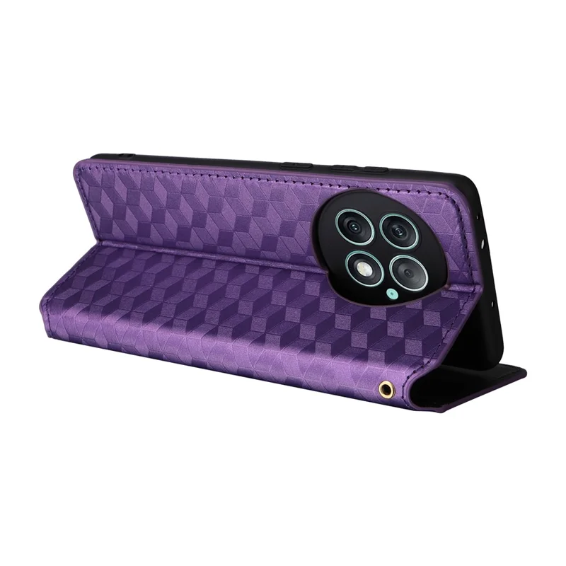 Für OnePlus Ace 2 Pro 5G PU-Leder-Cover Magnetische Handy-Geldbörse - Lila