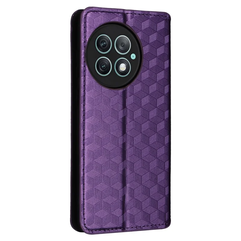 Für OnePlus Ace 2 Pro 5G PU-Leder-Cover Magnetische Handy-Geldbörse - Lila