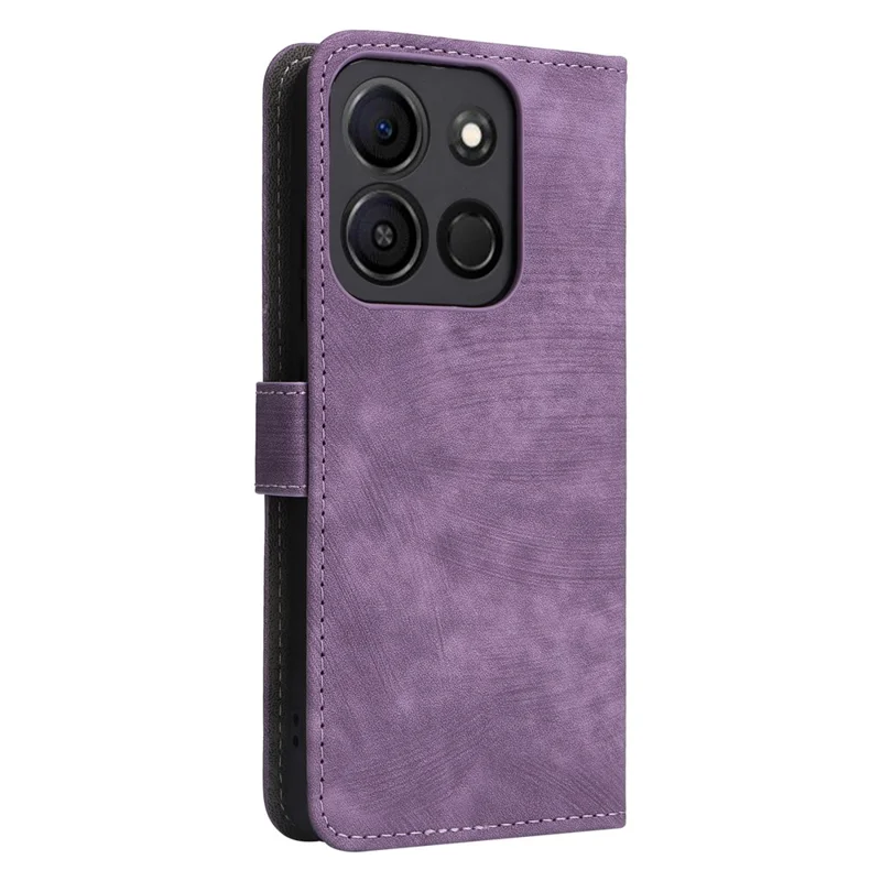 For itel A05s A663L Læder Wallet Case med RFID-blokeringsfunktion, Stand, Flip Phone Cover - Lilla