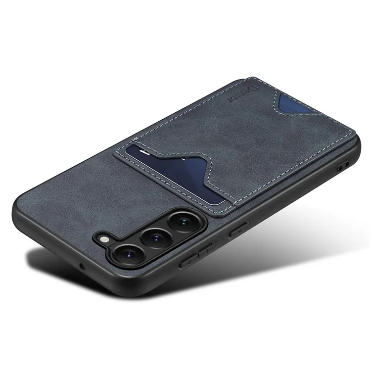 DENIOR Para Samsung Galaxy S24 Celll Phone Case Porta-cartões Suporte - Cinza