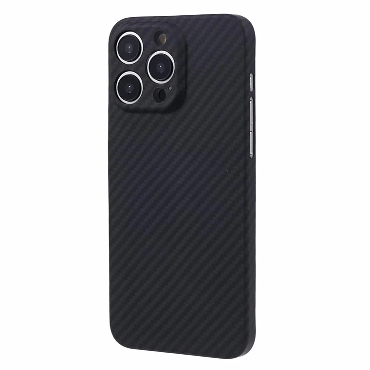 Чехол для iPhone 15 Pro Max, 1500D Coarse Texture Aramid Fiber, совместимый с MagSafe - матовый черный