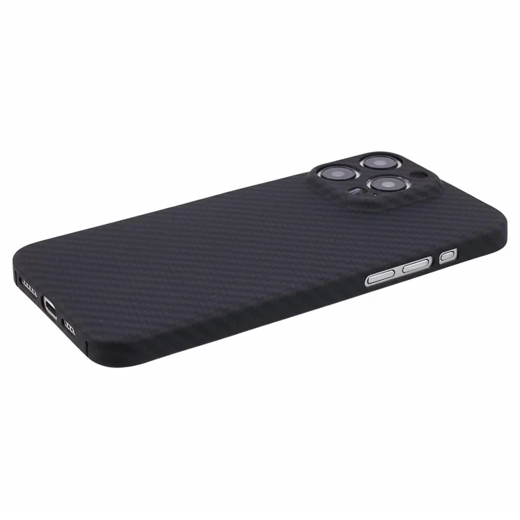 Чехол для iPhone 15 Pro Max, 1500D Coarse Texture Aramid Fiber, совместимый с MagSafe - матовый черный