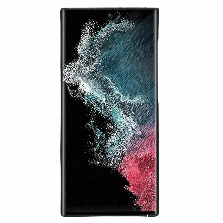 Para Samsung Galaxy S22 Ultra 5G Case Slim-Fit 1500D Textura Grosseira de Fibra de Aramida Protetor de Telefone (Recorte Preciso) - Preto