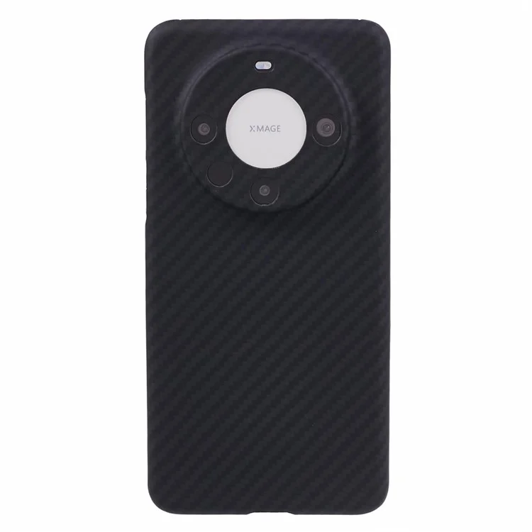Чехол для Huawei Mate 60 Pro, 1500D, грубая текстура, арамидное волокно, точное вырезание под объектив, черный