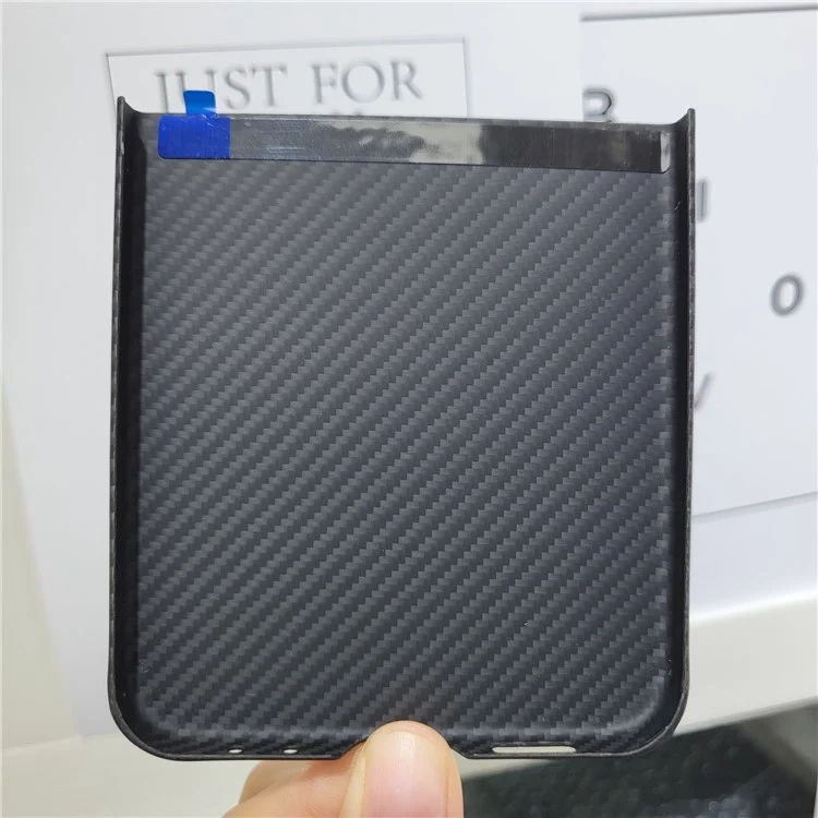 Для чехла Samsung Galaxy Z Flip5 5G 600D Тонкая текстура Металлический каркас объектива Aramid Fiber Корпус телефона