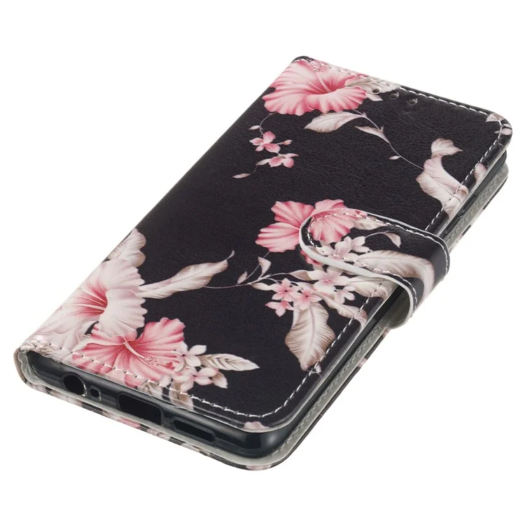 Para Samsung Galaxy A35 5G Funda de Cuero Cartera Patrón Impreso Folio Funda de Teléfono - Rhododendron