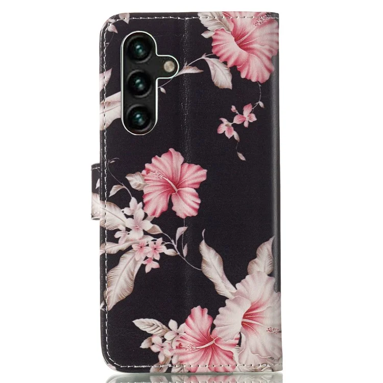 Para Samsung Galaxy A35 5G Funda de Cuero Cartera Patrón Impreso Folio Funda de Teléfono - Rhododendron