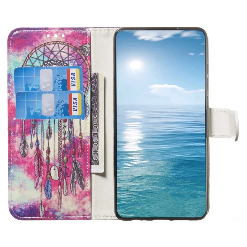 For Samsung Galaxy A35 5G Leather Case Wallet Pattern Printed Folio Phone Cover - Dream Catcher