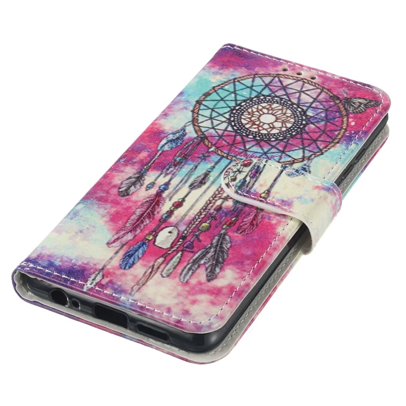 For Samsung Galaxy A35 5G Leather Case Wallet Pattern Printed Folio Phone Cover - Dream Catcher