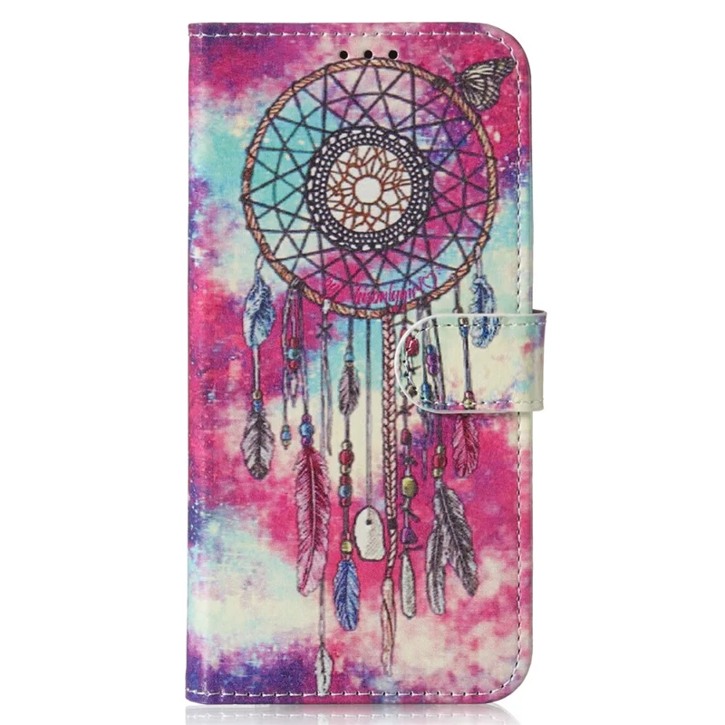 For Samsung Galaxy A35 5G Leather Case Wallet Pattern Printed Folio Phone Cover - Dream Catcher