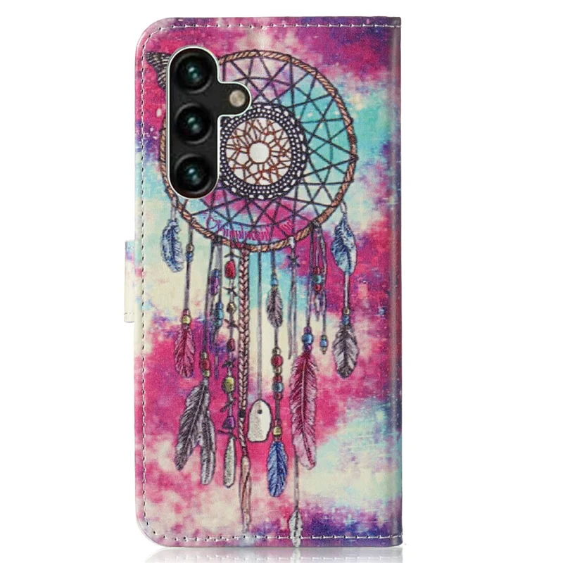 For Samsung Galaxy A35 5G Leather Case Wallet Pattern Printed Folio Phone Cover - Dream Catcher