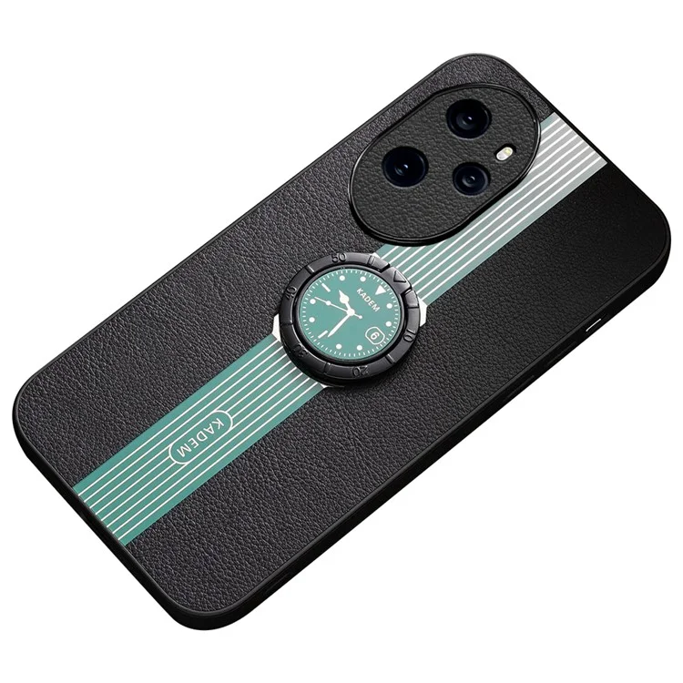 KADEM For Honor 100 Pro 5G Cell Phone Case Ring Kickstand Watch Pattern Back Cover - Verde