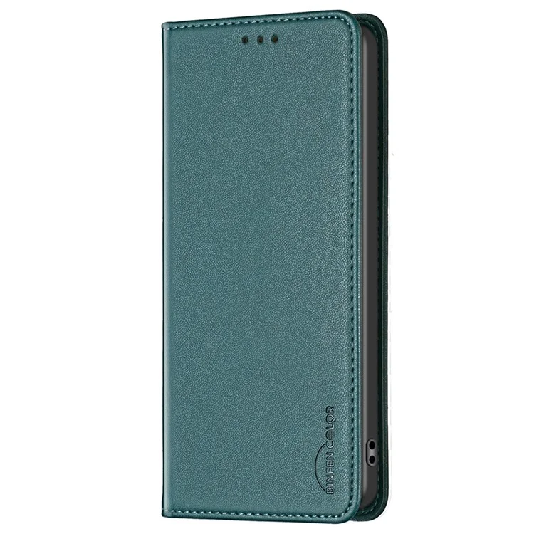 BINFEN COLOR BF18 Hülle für Honor 100 Pro 5G Kartenhalter Lederstand Handyhülle - Grün 