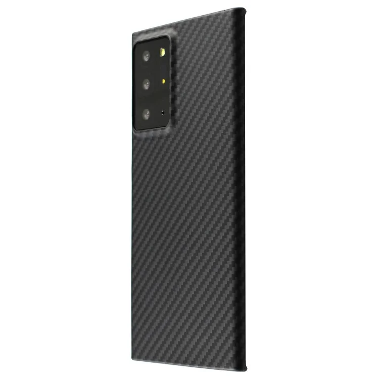 Pour Samsung Galaxy Note20 Ultra 5G / Note20 Ultra Coque 1500D Texture Grossière Noir Fibre d'Aramide Couvercle de Téléphone