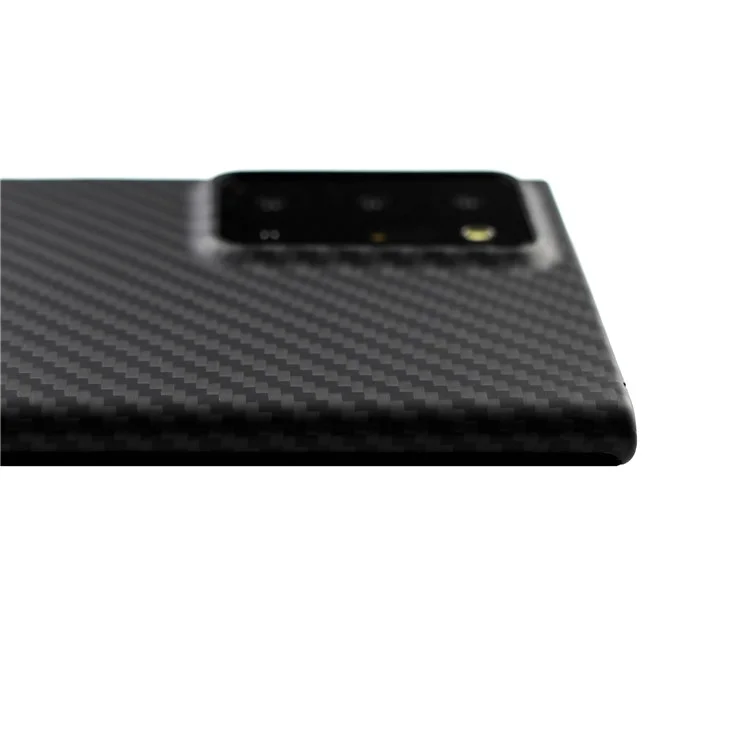 Pour Samsung Galaxy Note20 Ultra 5G / Note20 Ultra Coque 1500D Texture Grossière Noir Fibre d'Aramide Couvercle de Téléphone