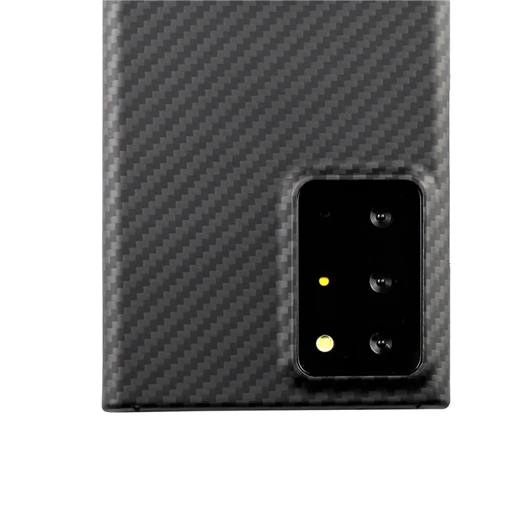 Pour Samsung Galaxy Note20 Ultra 5G / Note20 Ultra Coque 1500D Texture Grossière Noir Fibre d'Aramide Couvercle de Téléphone
