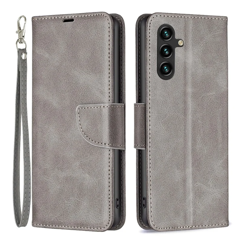 Für Samsung Galaxy A35 5G Case Wallet Stand Lederhülle - Grau