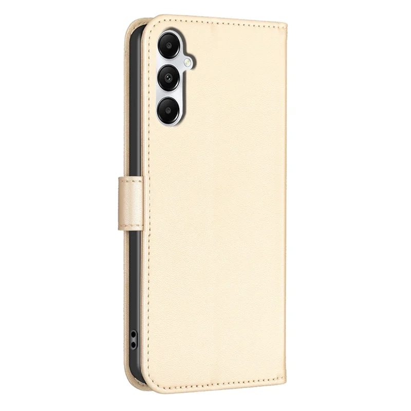 For Samsung Galaxy A35 5G Leather Case Clover Imprinted Phone Wallet Cover - Gold