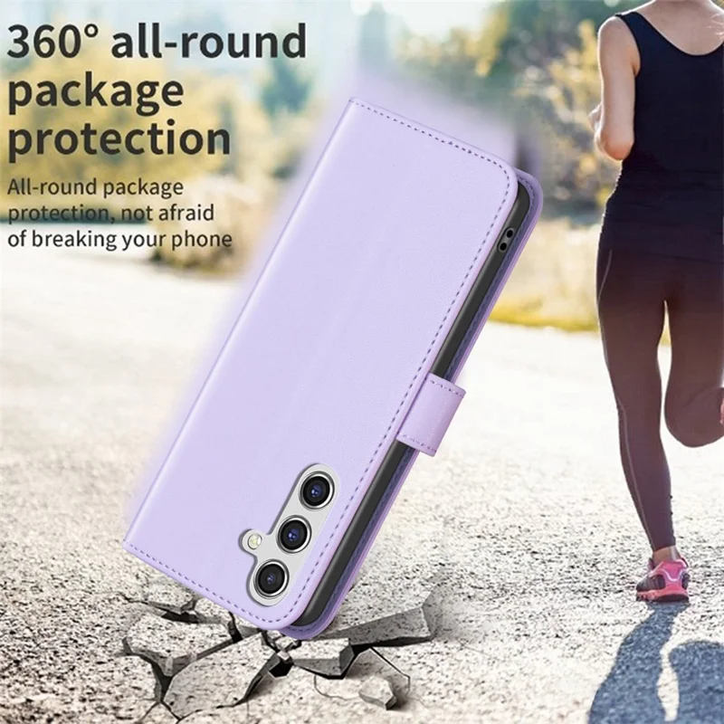 BINFEN COLOR BF17 Pour Samsung Galaxy A35 5G Étui Portefeuille Cuir Housse Téléphone - Violet