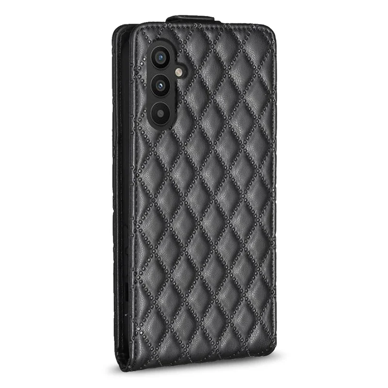 BF30 per Samsung Galaxy A35 5G Custodia Porta Carte Verticale Flip Custodia in Pelle - Nero