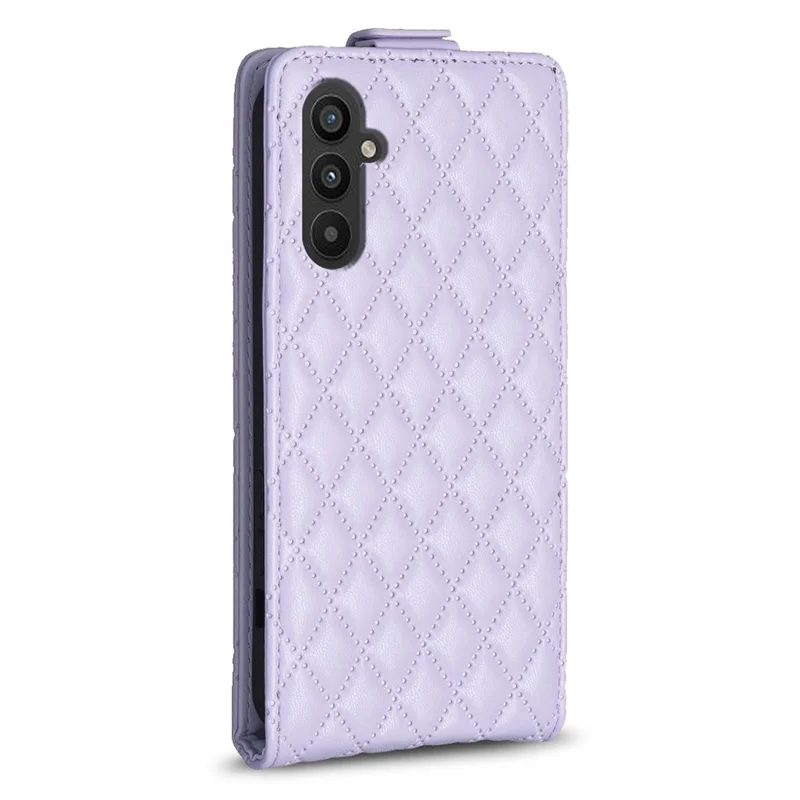 BF30 For Samsung Galaxy A35 5G Case Card Holder Vertical Flip Leather Cover - Purple
