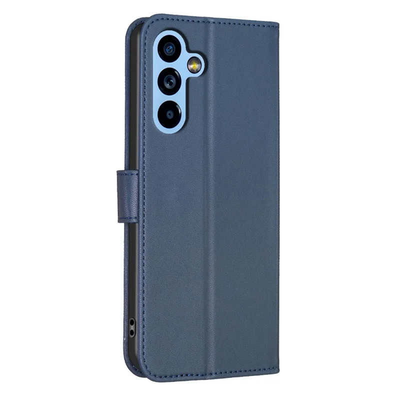 For Samsung Galaxy A54 5G PU Leather Case Clover Imprinted Stand Shockproof Phone Cover - Blue